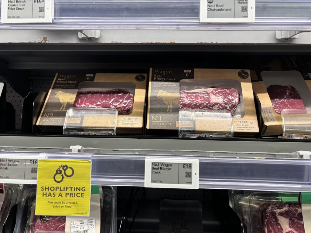 waitroseの「WAGYU」ステーキ