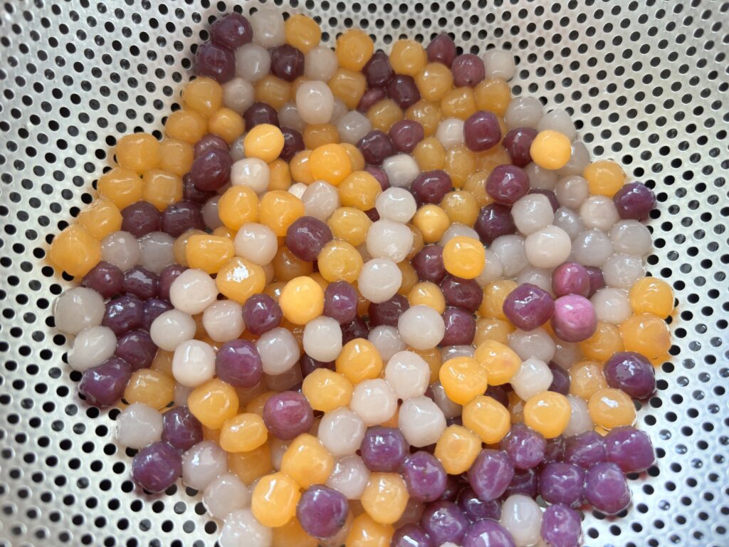 ロンドンの中華スーパーで購入できる冷凍芋圓(ユーユェン)