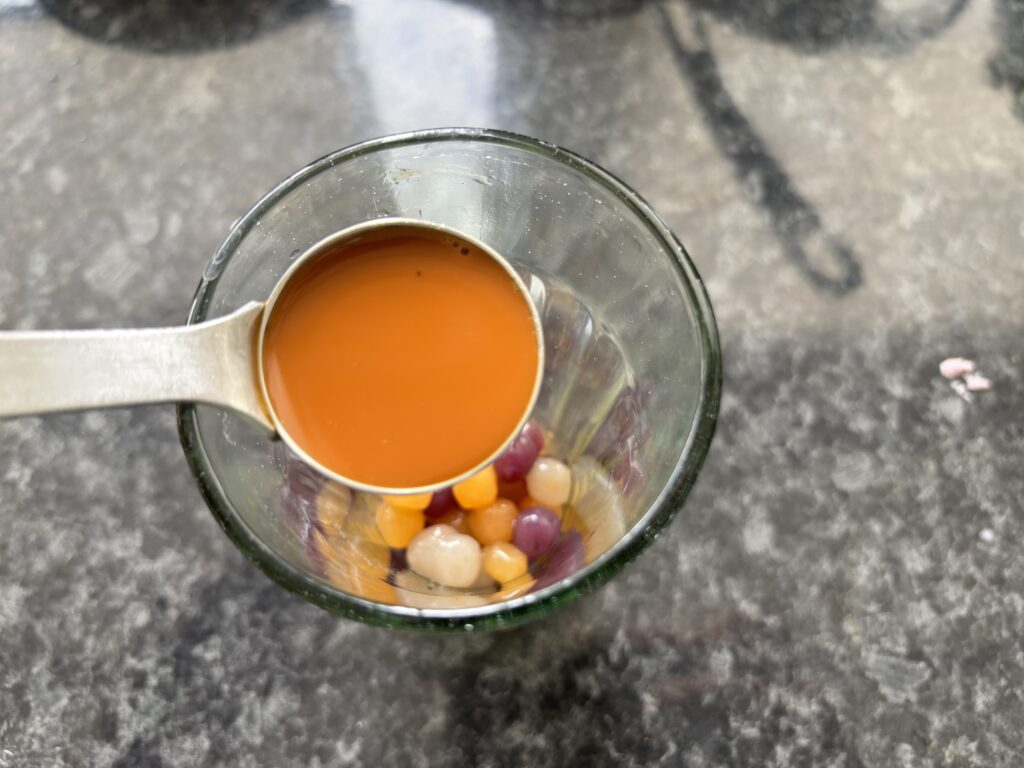 ロンドンの中華スーパーで購入できる冷凍芋圓(ユーユェン)