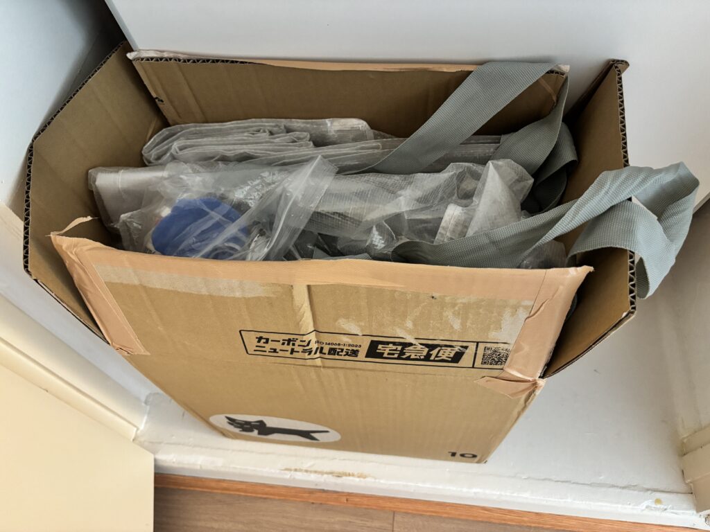 スリコのクリアバッグLLを飛行機の預け入れ荷物として使用